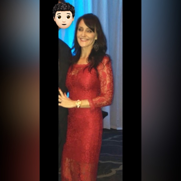 NWT Candie’s Black Shimmer Lace Column Fitted Cocktail Dress Size X-Small - Picture 9 of 10